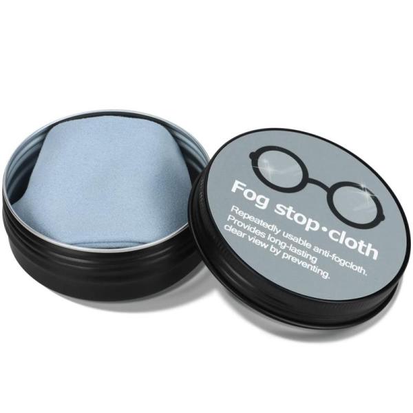 [Bafup] メガネ くもり止めクロス 1枚【約600回繰り返し・24時間効果持続・収納缶付き】メ...