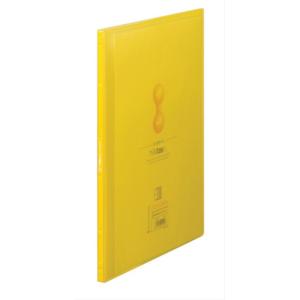 キングジム クリアファイル ヒクタス 透明 サイドイン 20ポケット A4タテ 黄 7187T-Y