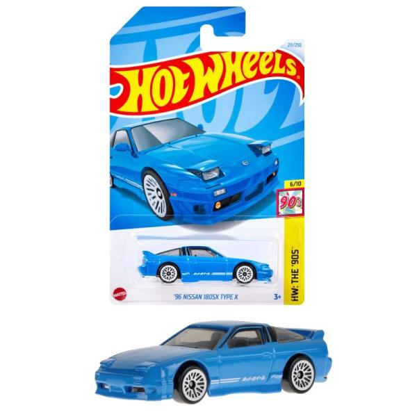 ホットウィール(Hot Wheels) ベーシックカー &apos;96 日産 180SX タイプX 乗り物お...