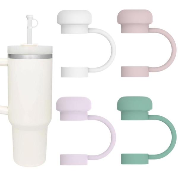 ストロートッパーキャップ 4個 Stanley ストローカバー 40オンス 30オンス 10mm 食...