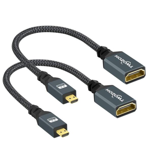Twozoh Micro HDMI to HDMI変換アダプタ