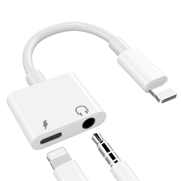 TOMPOL 【MFi認証品】 イヤホン 変換アダプタ 2in1 Lightning 3.5mm イ...