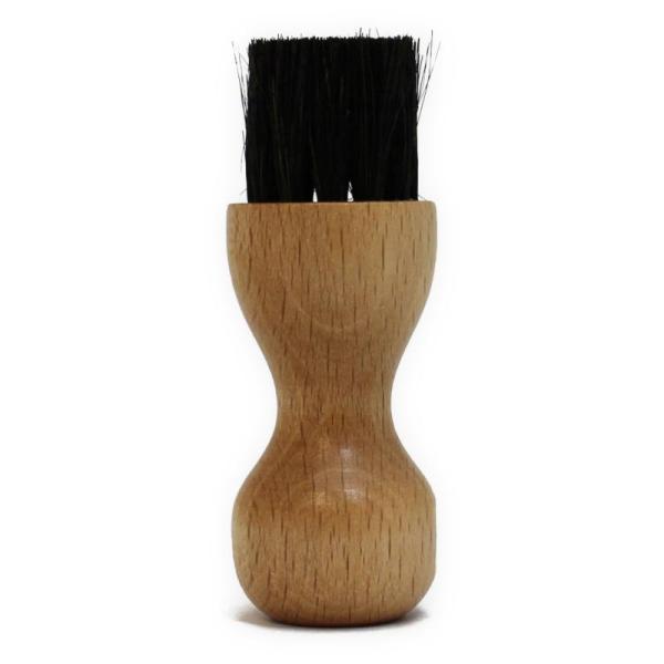 [エム・モゥブレィ] シューケア 手を汚さないクリーム塗布用ブラシ ペネトレィトブラシ 馬毛(ブラウ...