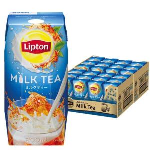 リプトン ミルクティー 200ml [紅茶飲料 紙パック ドリンク 飲み物 常温保存]×24本｜On-Line Yahoo!店