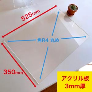 【セール品】加工済みアクリル板 3mm厚 525x350mm｜ooosupply