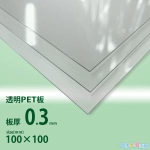 ＰＥＴ0.3ｍｍ厚　Ｗ100ｘＨ100[ｍｍ]｜ooosupply