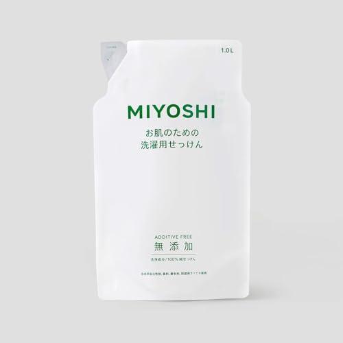 ミヨシ　無添加お肌のための洗濯用液体せっけん詰替用1000mLスタンディングタイプ