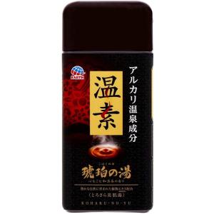 【送料無料・一部地域を除く】【まとめ買い５個】アース製薬　温素 入浴剤 琥珀の湯(600g)