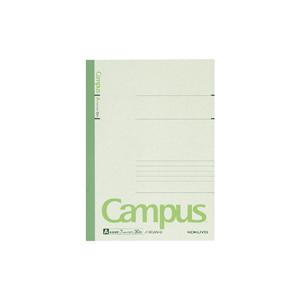 コクヨ　 ノ-3CAN-G　キャンパスノートカラー表紙　セミB5（6号）罫幅7ｍｍ 30枚 緑