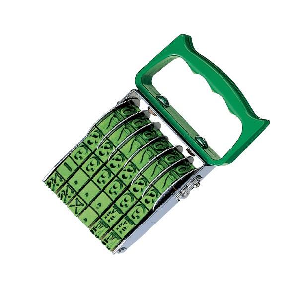 【送料無料・一部地域を除く】コクヨ　回転印 欧文数字 初号6連 明朝体 コクヨ[IS-10-6]