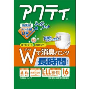 クレシア　アクティ　Wで消臭パンツ　長時間タイプＬ-ＬＬ　１６枚