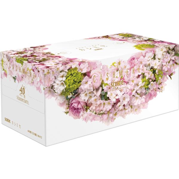 【限定品】日本製紙クレシア　スコッティ　カシミア　さくら　２２０組(４４０枚)【新パッケージ】