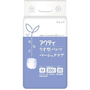 【送料無料（一部地域除く）】【１ケースまとめ買い４パック】日本製紙クレシア　アクティ うす型パンツ ...