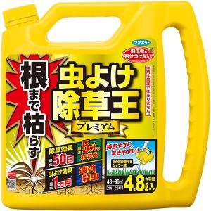 【送料無料・一部地域を除く】【１ケースまとめ買い３本】フマキラー カダン 根まで枯らす N虫よけ除草王プレミアム(4.8L)｜oosaki