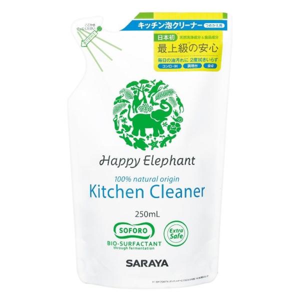 サラヤ　ハッピーエレファント　キッチン泡クリーナー　詰替　300ml