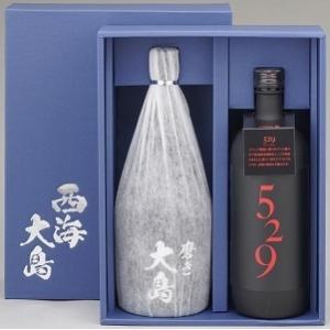 『磨き大島・529』2本入ギフト/720ml×2/磨き大島（本格芋焼酎23度）529（本格麦焼酎20...
