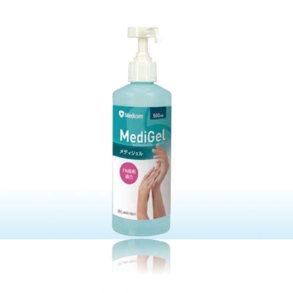 【除菌】ジェル　消毒液　メディコム＜メディジェル＞500ml. 1本
