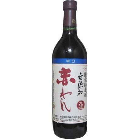 蒼龍 赤わいん 中口 酸化防止剤 無添加 720ml 蒼龍葡萄酒 スクリューキャップ 国産 赤ワイン...