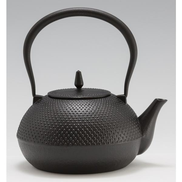 【南部鉄器】鉄瓶 梔子（くちなし）大 Φ17.3xH21.5cm 約1.6L【IH対応】 IKENA...