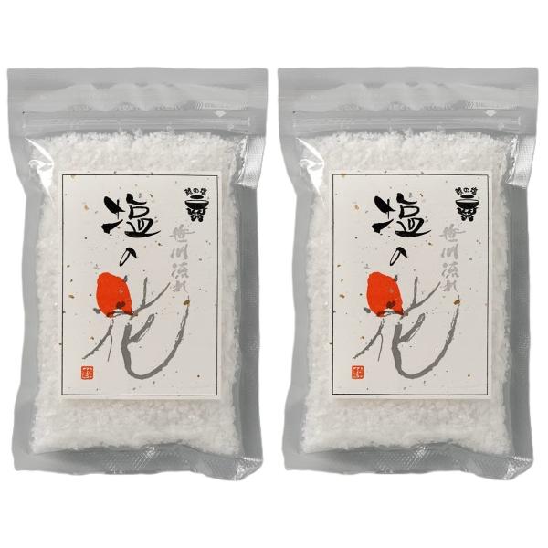 [手づくり天然塩] 笹川流れ 塩の花 120g×2 お得！ 日本海企画 粒の大きな高品質バージンソル...
