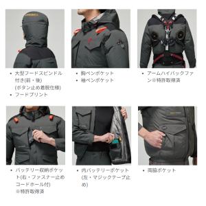 (ハイバック) フルハーネス対応 バートル A...の詳細画像1