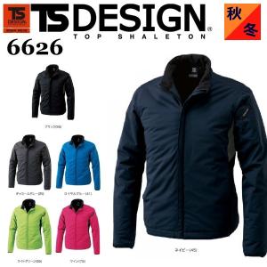 藤和 6626 TS DESIGN 防風ストレッチライトウォームジャケット ティーエスデザイン 秋冬 S〜6L 防寒ジャンパー (社名ネーム一か所無料) #