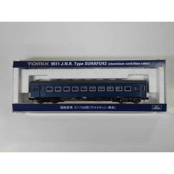 TOMIX Nゲージ 9511 国鉄客車 スハフ42形（アルミサッシ・青色）