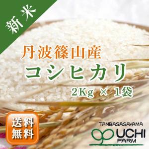 お米 送料無料 コシヒカリ 兵庫県 丹波篠山産 減農薬 循環型農法 ひょうご安心ブランド 一等米 令和5年  2kg