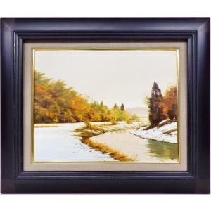 角井満夫 「清流」 F6号 日本画 : 大和田画廊 - 通販 - Yahoo