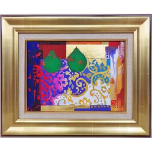 角井満夫 「清流」 F6号 日本画 : 大和田画廊 - 通販 - Yahoo