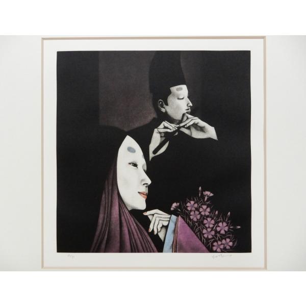 斎藤カオル　「横笛」　銅版画　80/85　