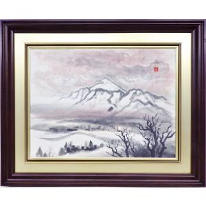 日本画家　角井満夫　大型絵画2点 日本画家 角井満夫 大型絵画2点