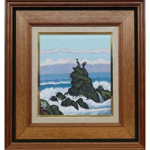 角井満夫 「清流」 F6号 日本画 : 大和田画廊 - 通販 - Yahoo