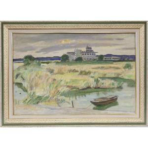 角井満夫 「清流」 F6号 日本画 : 大和田画廊 - 通販 - Yahoo