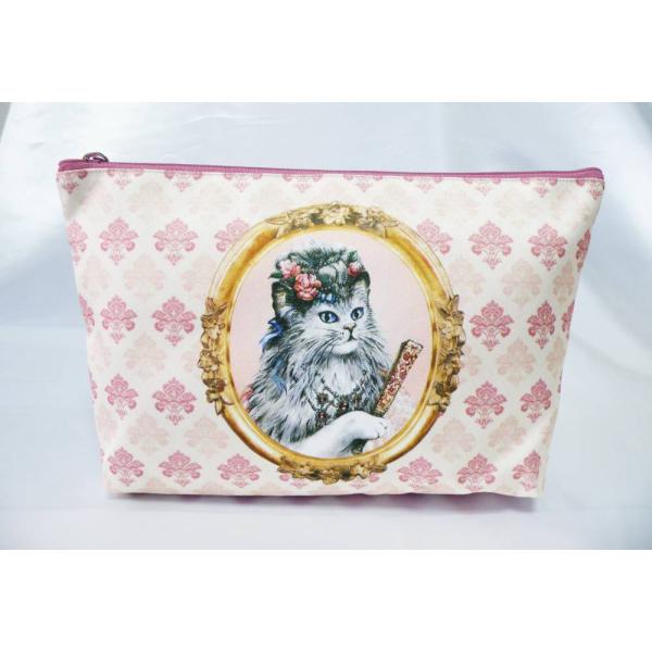 セブリーヌキャット 化粧ポーチA かわいい 猫 グッズ 雑貨 ギフト プレゼント おしゃれ 猫柄 布...