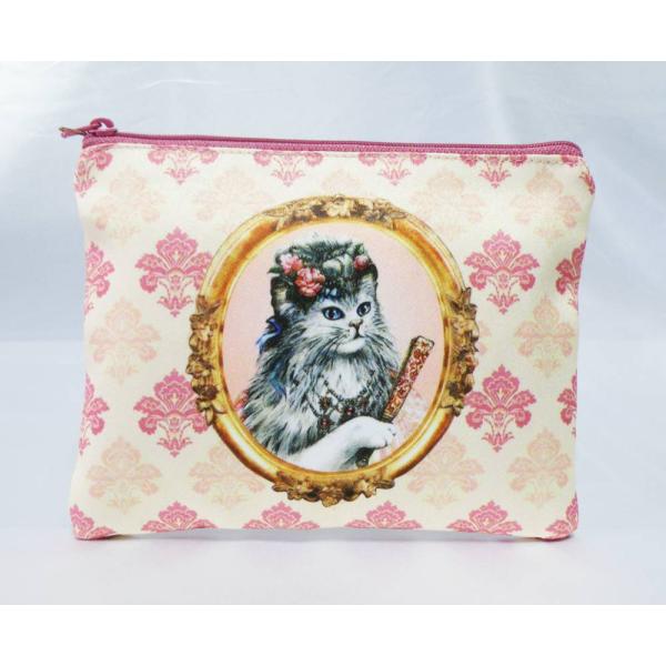 セブリーヌキャット フラットポーチA 化粧ポーチ かわいい 猫 グッズ 雑貨 ギフト プレゼント お...