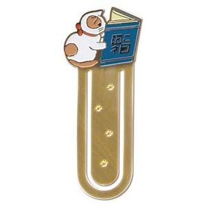 ポタリングキャット ブックマーカー 読書2 辞典 しおり 栞 ブックマーク 金属 猫雑貨 ギフト か...
