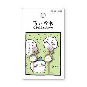 ちいかわ イヤリング ちいかわGD ハチワレ 左右違うデザイン ゴールド 新作 かわいい ちいかわグッズ プレゼント｜ooyamanekoshokai