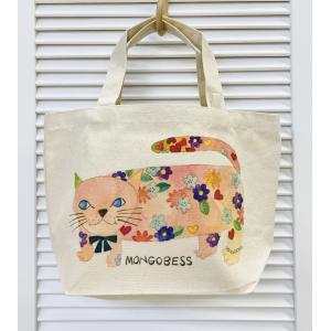 モンゴベス ランチトート モンゴニャンコ 猫柄 内ポケット付 カラフル サブバッグ お弁当バッグ おしゃれ プレゼント 猫雑貨｜ooyamanekoshokai