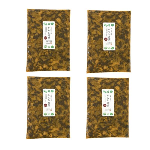 からし高菜250ｇ（激辛）4個セット　辛子高菜　高菜　チャーハン　ラーメン　ご飯のお供　からし高菜　...