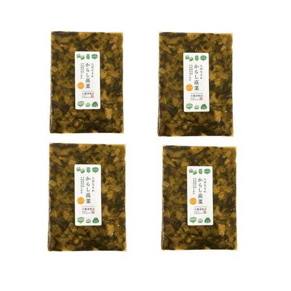 からし高菜90ｇ＜ちょい辛＞4個セット　　　高菜　辛子高菜　九州産　ラーメン　チャーハン　お弁当　国...