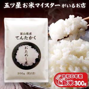 お米 ギフト 米 1袋 (300g 約2合) 300グラム てんたかく 富山県産 令和5年産 精米 送料無料 お試し メール便 グルメ食品｜oozora