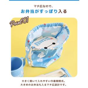 巾着袋 お弁当巾着 PEANUTS ランチバッ...の詳細画像4