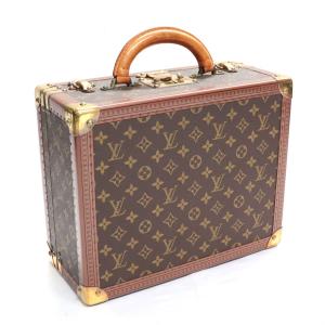 ルイヴィトン コトヴィル35 モノグラム トランク ハードケース アタッシュケース バッグ 茶 ゴールド金具 LOUIS VUITTON｜opal-shop1