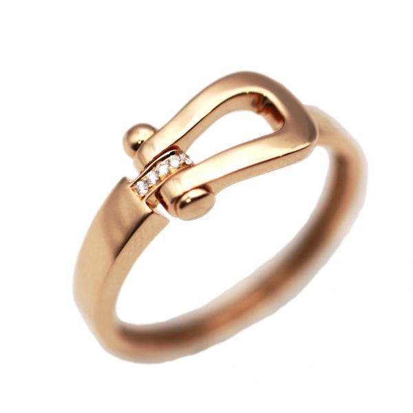美品 フレッド フォース10 ミディアム #56 メンズ可 ダイヤモンド リング 0.03ct AU...