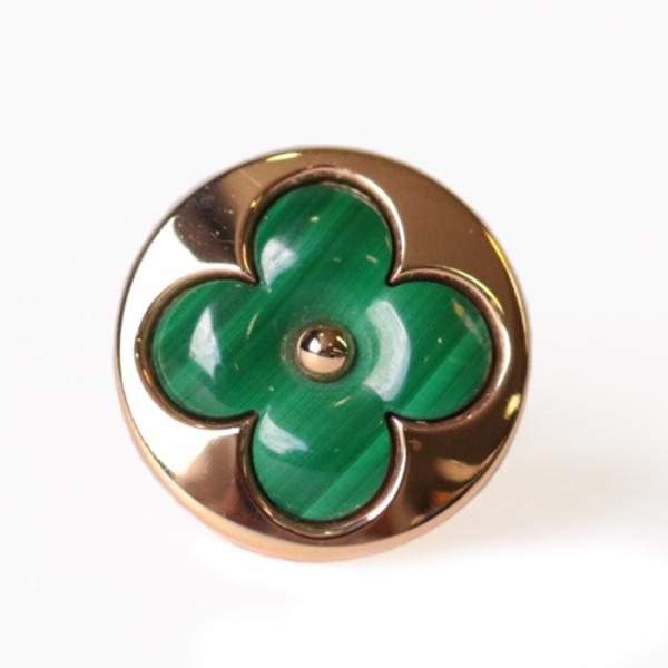 美品】 ルイ・ヴィトン サン ブロッサム BB ピアス マラカイト ピンク  