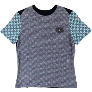 美品 ルイ・ヴィトン 19SS モノグラム LVポップ 半袖Tシャツ レディース マルチ S カットソー レザーパッチ LOUIS VUITTON｜opal-shop1