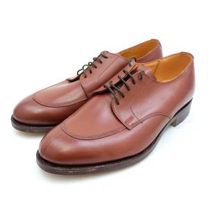 未使用 グレンソン Vチップレザーシューズ メンズ 茶 6.5D GRENSON｜opal-shop1