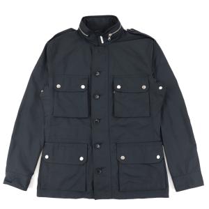 モンクレール ERMITE ミリタリージャケット メンズ 黒 2 エルミット フード収納 MONCLER｜opal-shop1