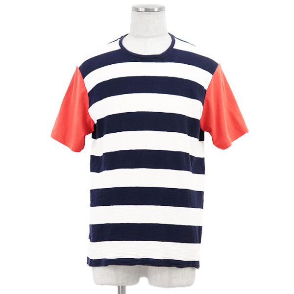 【SALE】MARNI マルニ Tシャツ 半袖 ボーダー クルーネック コットン100％ カットソー...
